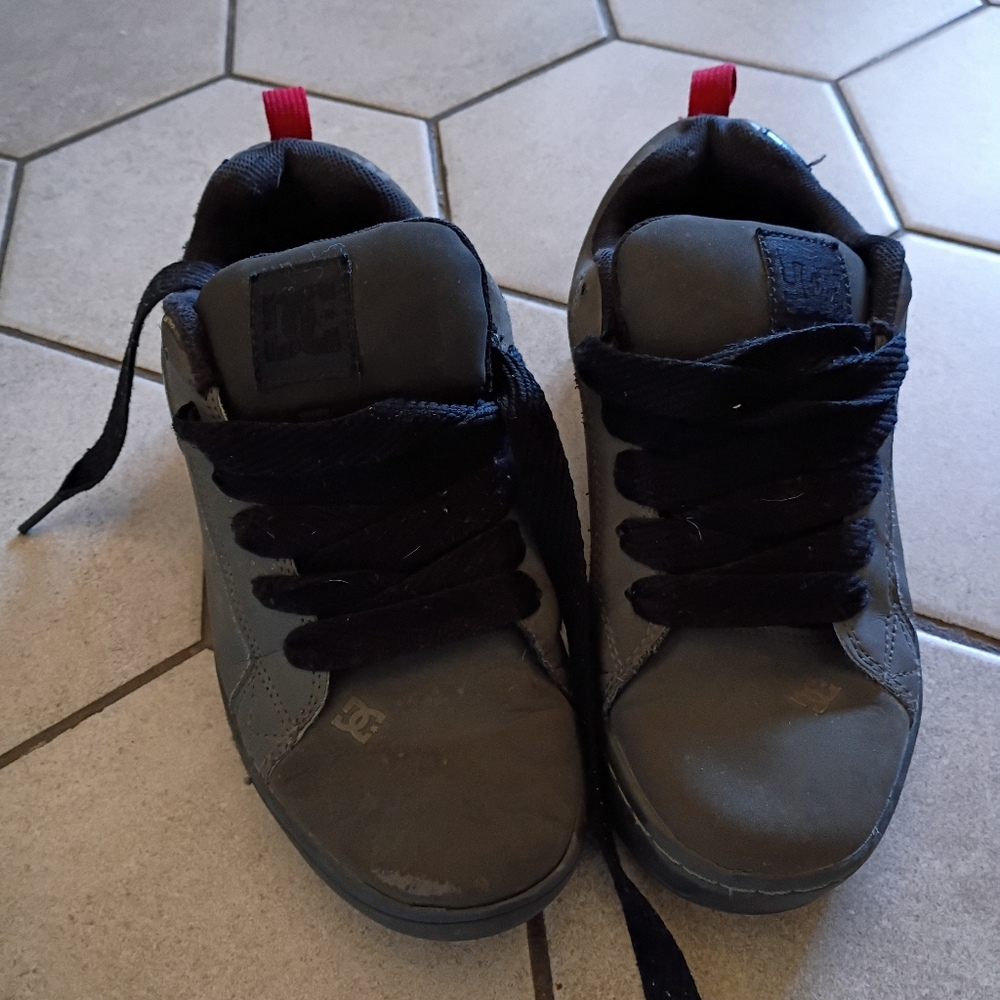 DC Charcoal and Black Sneakers